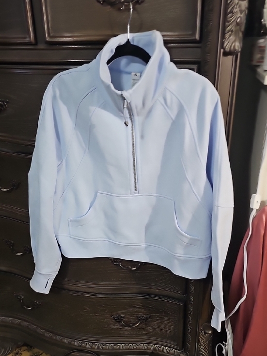 lululemon athletica Tops - lululemon athletica Light Blue Pullover Hoodie Blue Linen